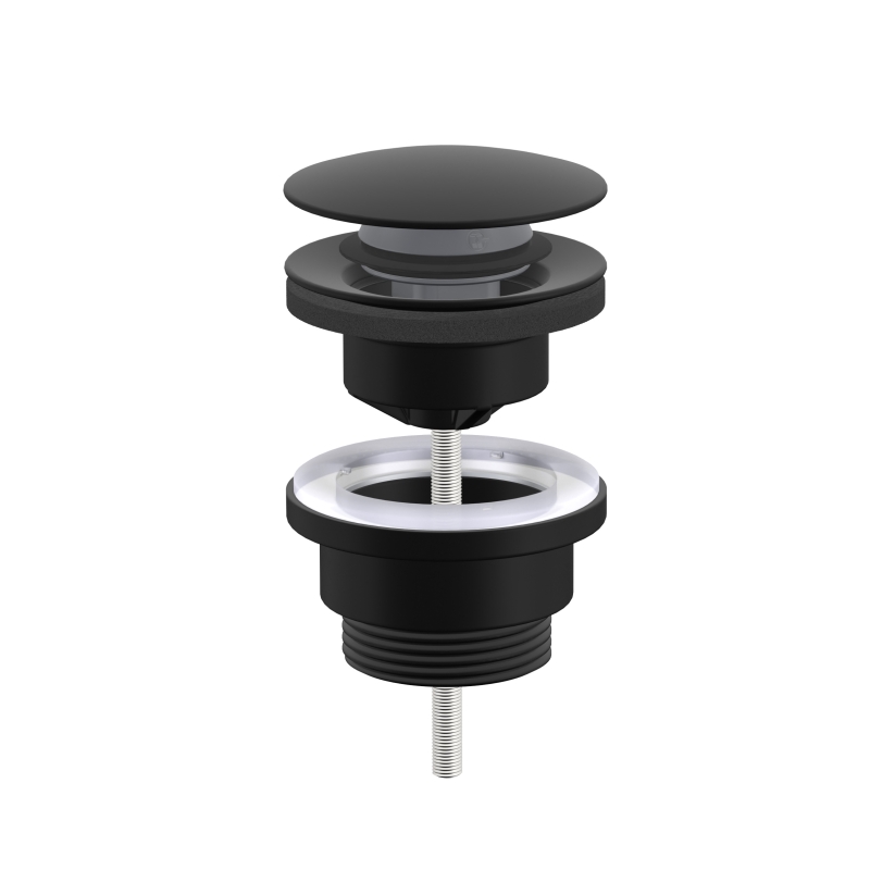 Luma odlivni ventil 5/4" HERZ — Crni hrom