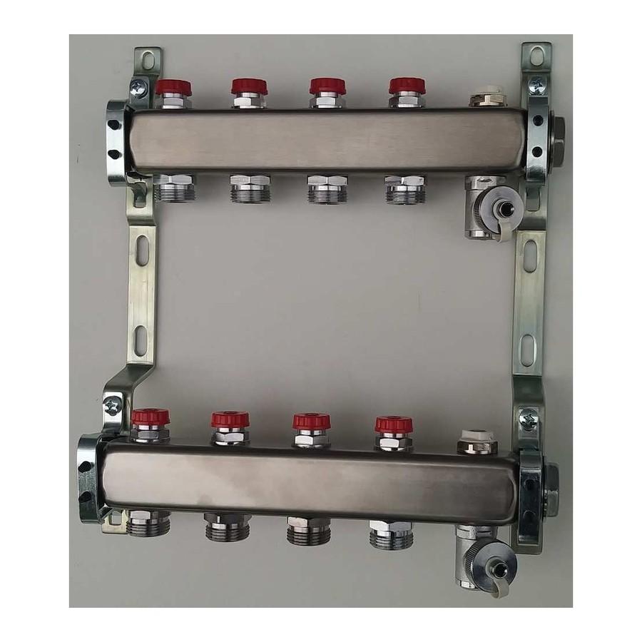 Razdelnik 1x4 INOX set sa ventilima 3/4 TE-SA