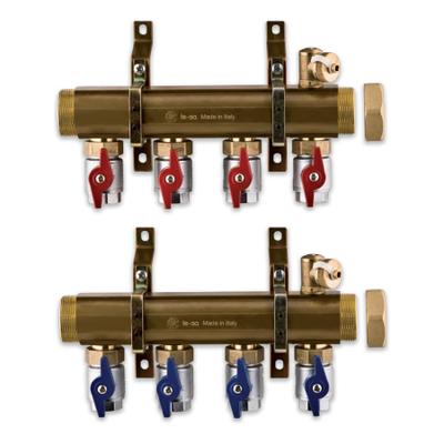 Razdelnik 6/4x6 set sa ventilima 3/4 TE-SA