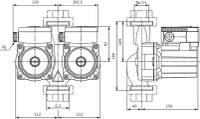 Wilo TOP-SD 30 — crtež dimenzija