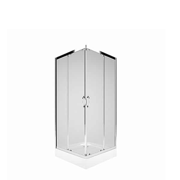 Tuš kabina 90x90x185 hrom/providna/4mm REKORD (PKDK90) Kolo GEBERIT