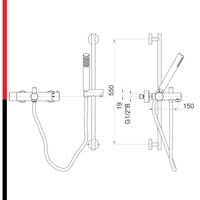 Fresh baterija za kadu termostatska komplet 00336 HERZ