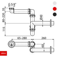 Sifon za umivaonik (A434) ALCA