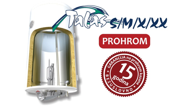 Bojler prohromski vertikalni Talas X Elit-Inox