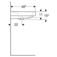 Lavabo 600x485mm MODO GEBERIT