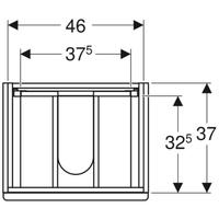 Ormarić za lavabo MODO 490×395 mm BELO SJAJ GEBERIT
