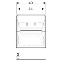 Ormarić za lavabo MODO 490×395 mm BELO SJAJ GEBERIT
