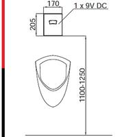 Fresh ugradni set za pisoar 9V 09511 HERZ