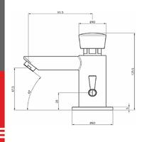 Project baterija potisna p30 za umivaonik 00030 HERZ