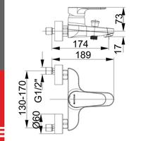 Simpaty baterija za kadu 00380 HERZ