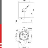 SQ ugradni mešač za bateriju 00361 HERZ