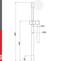 Zidni tuš PURE S 12461 HERZ