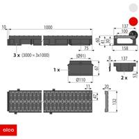 Kanalica spoljašnja AVZ112-G501 (3m) ALCA