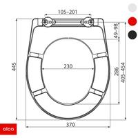 WC daska duroplast, click system, softclose (A604) ALCA
