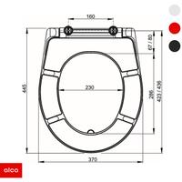 WC daska duroplast, metalni držači (A601) ALCA