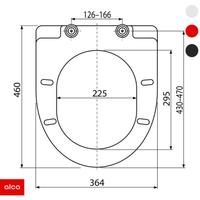 WC daska duroplast, softclose (A66) ALCA