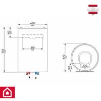 Bojler 80L LYDOS WI-FI 80 V 1,8K EU ARISTON