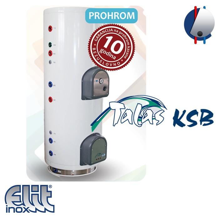 Bojler 200L kombinovani podni Talas KSB200 inox ELIT INOX