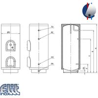 Bojler 200L podni Talas EB200 desni inox ELIT INOX