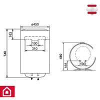 Bojler 80L PRO1 R 80 V 2K ARISTON