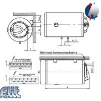 Bojler 80L Talas X80H desni inox ELIT INOX