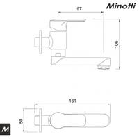Baterija za lavabo PRIMA zidna za hladnu vodu (4007) MINOTTI