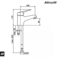 Baterija za lavabo VENETO (8112) MINOTTI