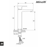 Baterija za lavabo STELA visoka (2122) MINOTTI