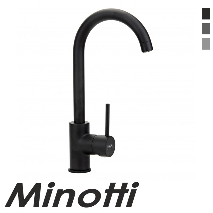 Baterija za sudoperu TUBO dve cevi labud (6118B) MINOTTI