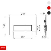 Vodokotlić ugradni konstrukcija + HROM sjaj tipka (SIMPLE-PROJECT) S501.4 (M571) ALCA