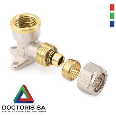Zidno kompresiono koleno sa ušicama 16x1/2 DOCTORIS