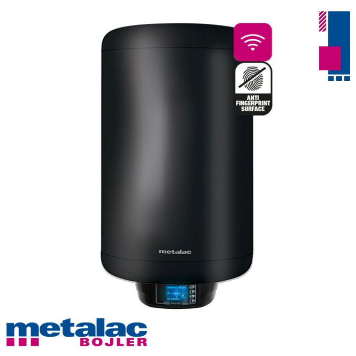 Bojler 80L emajl MB P80 W CRNI Wi-Fi Sirius Metalac