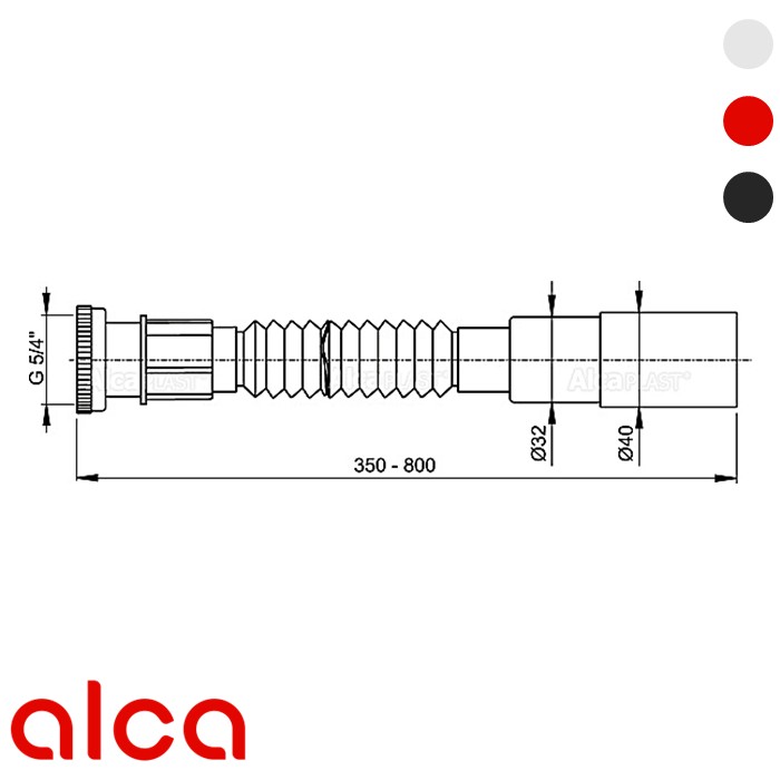Flexi veza 5/4 32/40 (350-800) metal (A76) ALCA - Slika 2