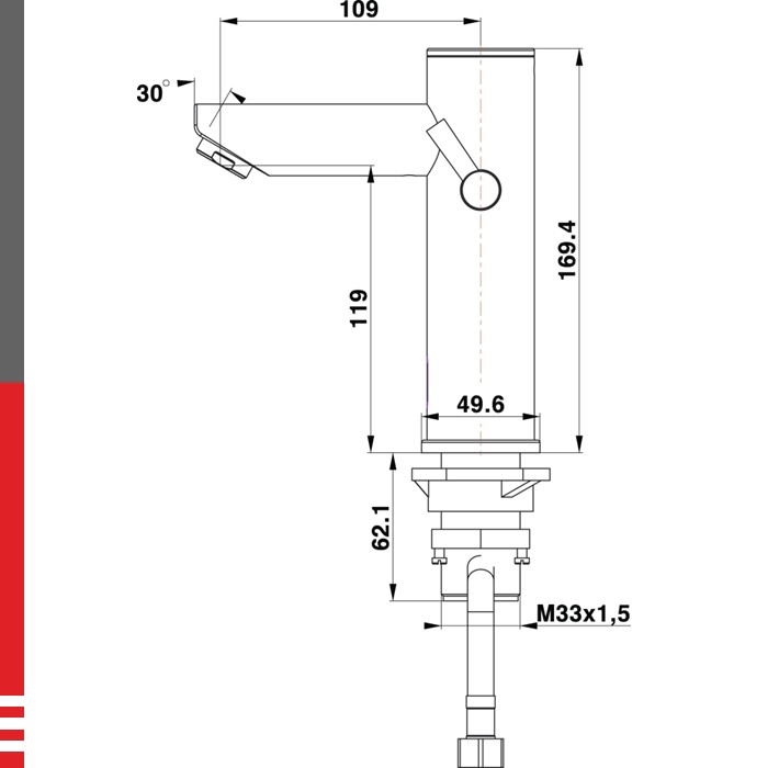 Fresh baterija senzorska za umivaonik 09118 HERZ - Image 2