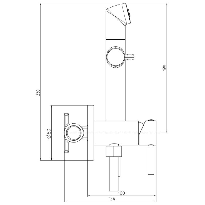 Fresh higijenski set sa priključkom i držačem 00359 HERZ - Image 2