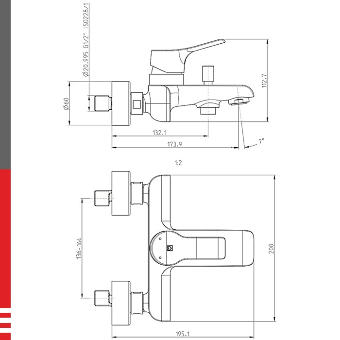 LINO baterija za kadu 00396 HERZ - Image 2