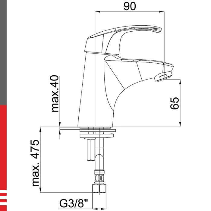 Project baterija za umivaonik 00026 HERZ - Image 2