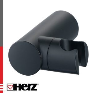 Zidni držač za SQ baterije 12219B okrugli CRNI HERZ