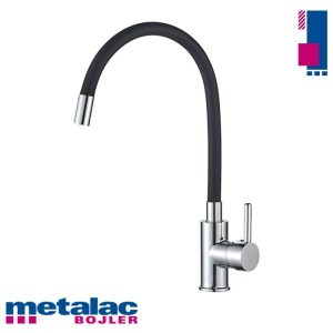 Aquabi baterija za sudoperu FLEXI ARTIST crna Metalac