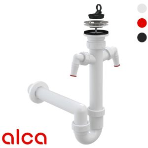 Sifon za sudoperu DN70 (1/1), S, 2xVM (A820-DN40) ALCA