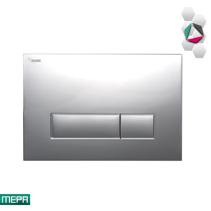 Taster za vodokotlić 18964271808 hrom mat/sjaj ORBIT REHAU - Image 2