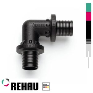 koleno 32-90 REHAU crno koleno