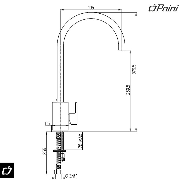 Baterija za sudoperu DAX R - RS (84CR572RS) PAINI - Slika 2