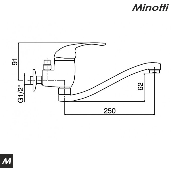 Baterija za protočni bojler STANDARD (7833) MINOTTI - Slika 2