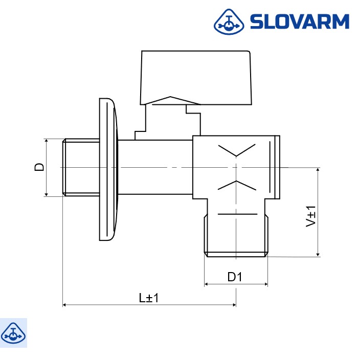 Ventil EK 1/2 – 3/8 sa filterom SLOVARM - Slika 2