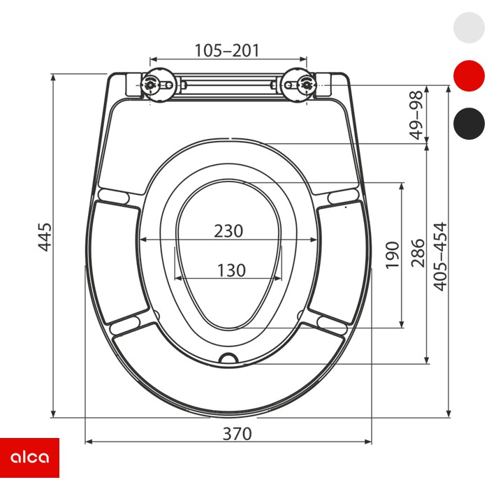 WC daska duroplast softclose (A606) ALCA