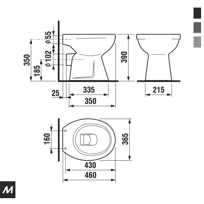 WC šolja baltik JIKA PRO MINOTTI
